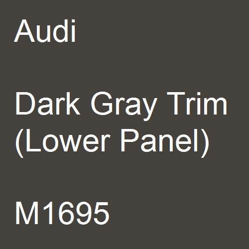 Audi, Dark Gray Trim (Lower Panel), M1695.